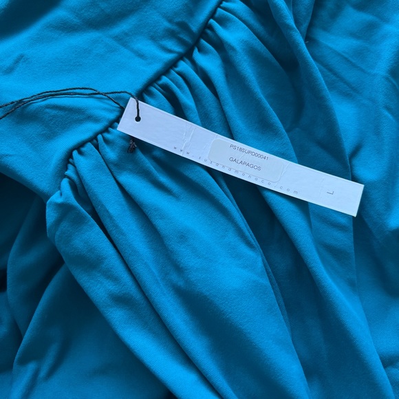 Susana Monaco Women Square Neck Bell Sleeves Straight Hem Dress Size L - Picture 8 of 9